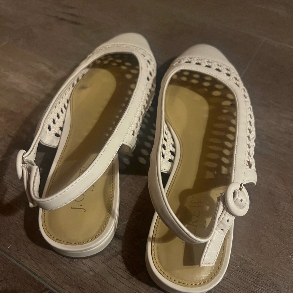 J. Crew Cream Slingback Flats - Picture 8 of 9